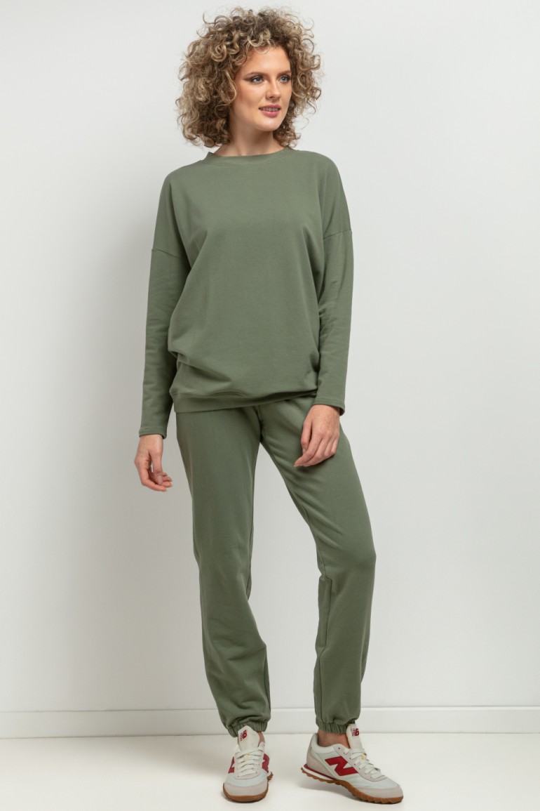 CM7757 Spodnie dresowe typu jogger - zielone