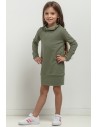 Dziewczęca sukienka przed kolano - zielona