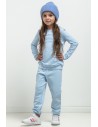 Spodnie dresowe typu jogger dla dziewczynki - jasnoniebieskie