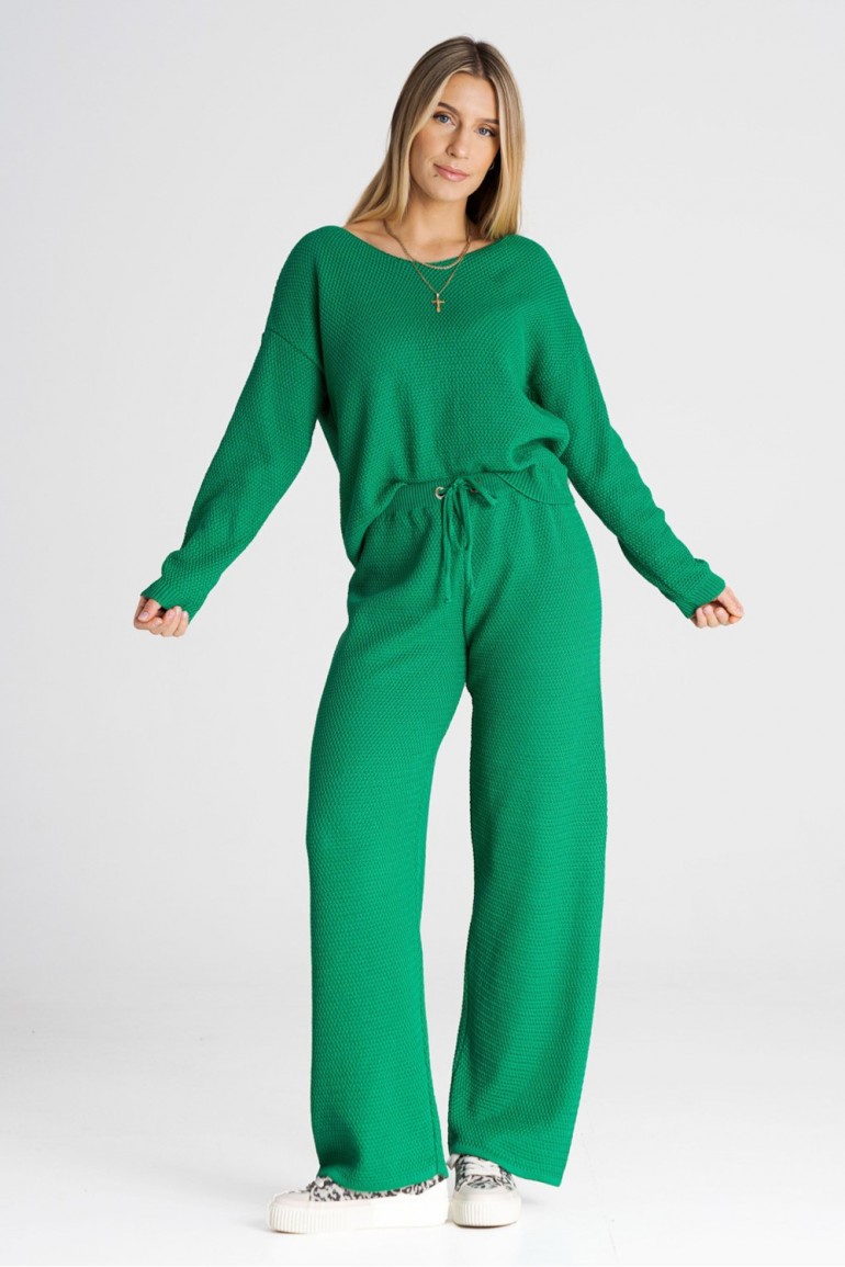CM7782 Komplet dresowy z bluzą i spodniami - zielony