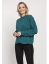Duży wygodny sweter - zielony
