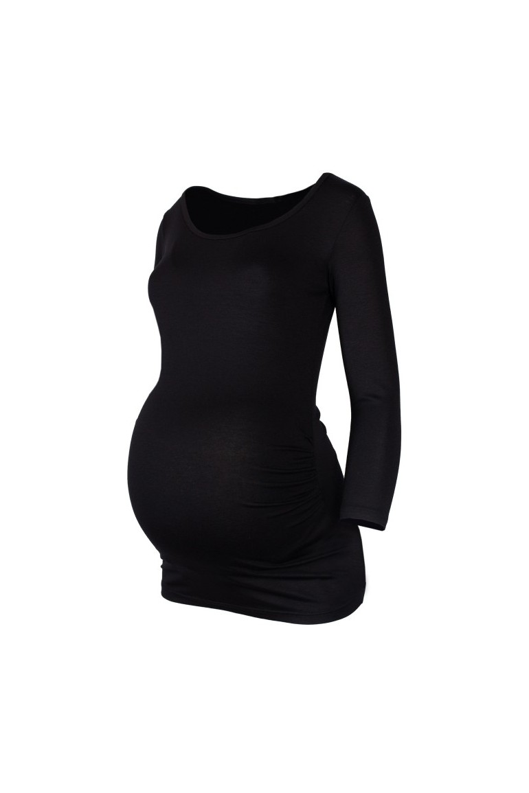 CM4724 Elegancka bluzka ciążowa - czarna