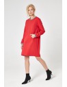 Sportowa sukienka mini - czerwona