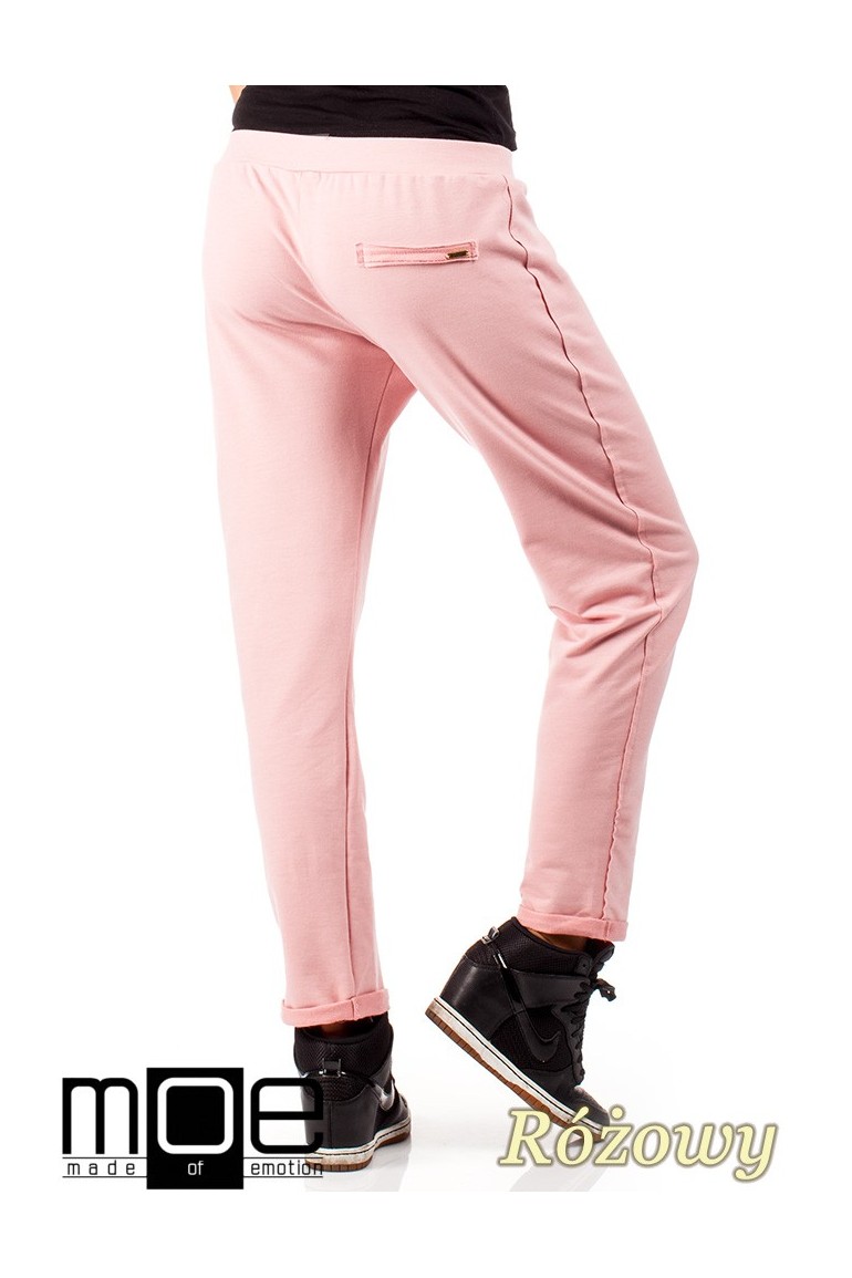 CM0358 Dresowe spodnie damskie - różowe