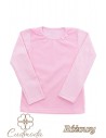 Bluzeczka dziecięca z cekinami i kokardką - różowa