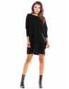 Sukienka mini oversize - czarna