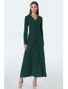 Biurowa sukienka maxi - zielona