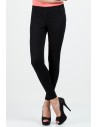 Jeansowe legginsy spodnie rurki - czarne
