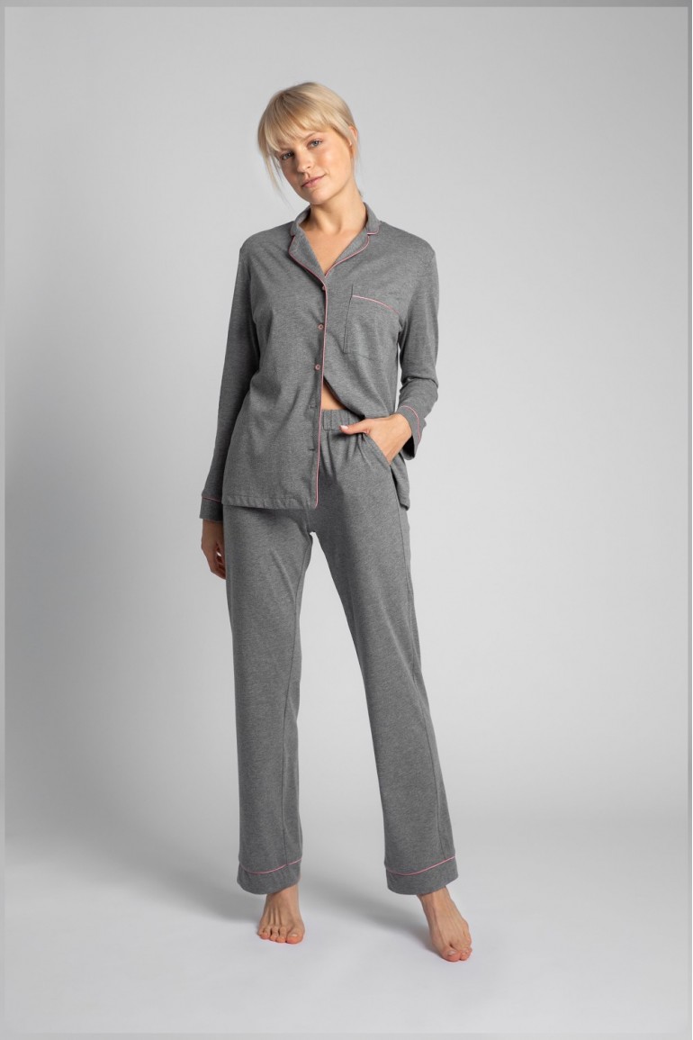 CM5714 Bawełniane spodnie od piżamy - szare
