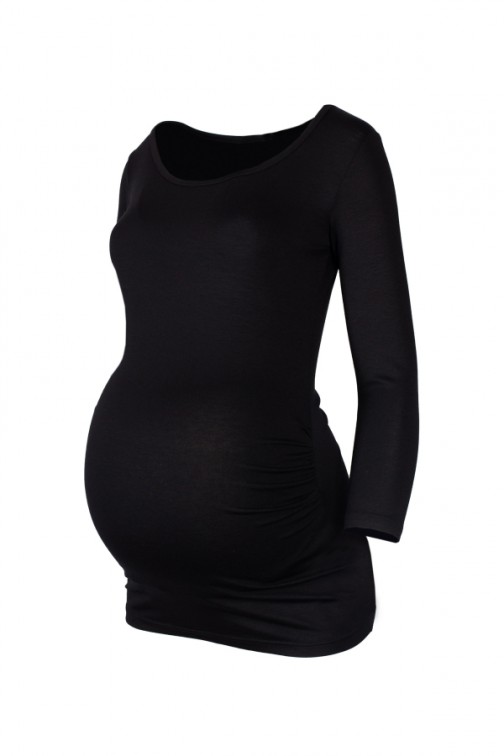 CM5778 Elegancka bluzka ciążowa - czarna