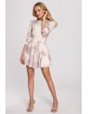 Sukienka mini z elastycznym pasem - model 3
