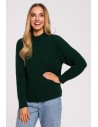 Sweter z golfem - zielony