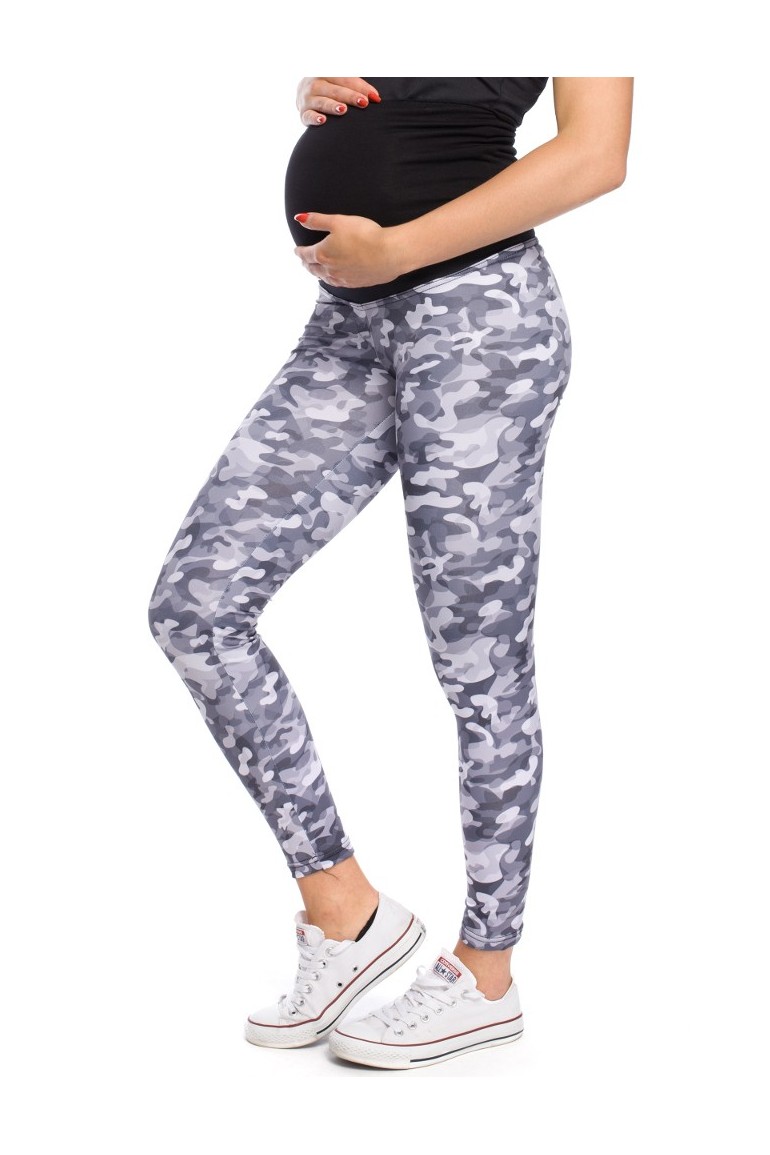 CM3139 Elastyczne sportowe legginsy ciążowe