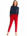 Eleganckie kobiece spodnie - czerwone