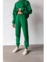 Spodnie dresowe typu jogger - zielone