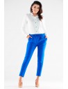 Casualowe spodnie z kieszeniami - niebieskie