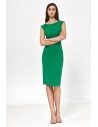 Ołówkowa sukienka midi - zielona