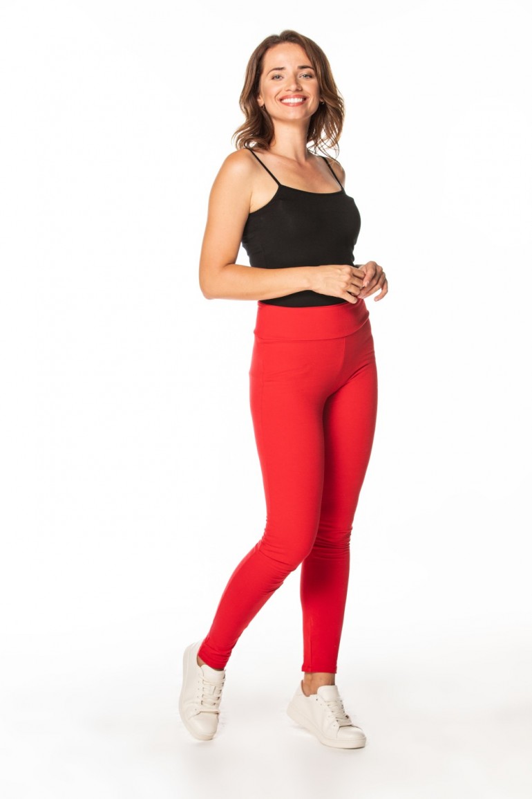 CM7405 Dresowe spodnie damskie - czerwone