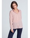 Luźna koszula oversize - różowa