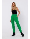Spodnie dresowe z kieszeniami - soczysto-zielone