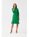 Sukienka z wiązaniem przy szyi - soczysto-zielona